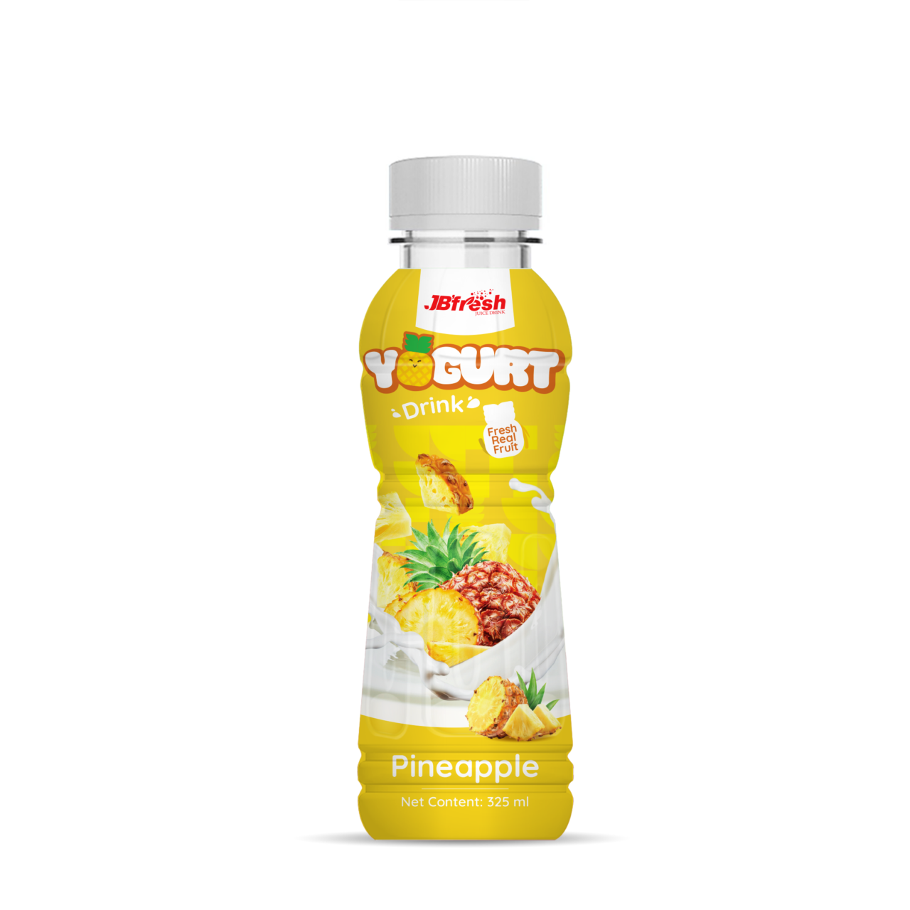 bottle 325ml 11 00 fl oz yogurt drink with fresh pineapple flavor