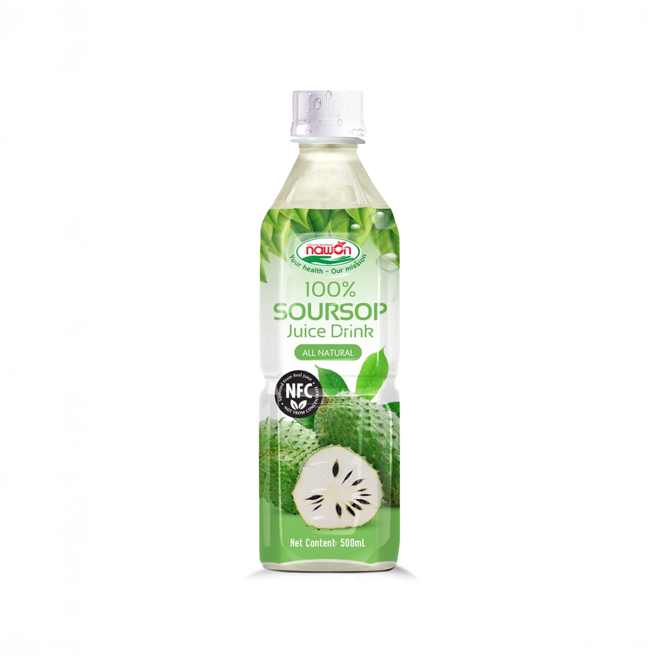 Bottle 500ml 16 9 fl oz 100 original soursop juice with nfc