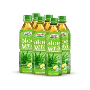 bottle 500ml 16 9 fl oz aloe vera drink featuring a refreshing pineapple flavor (2)