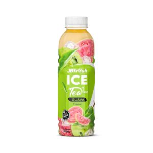 bottle 500ml 16 9 fl oz fresh ice tea with juicy guava flavour