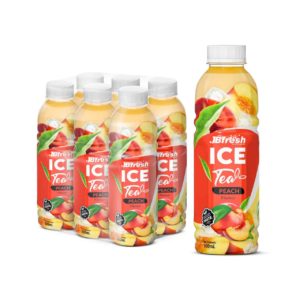 bottle 500ml 16 9 fl oz fresh ice tea with juicy peach flavour 2