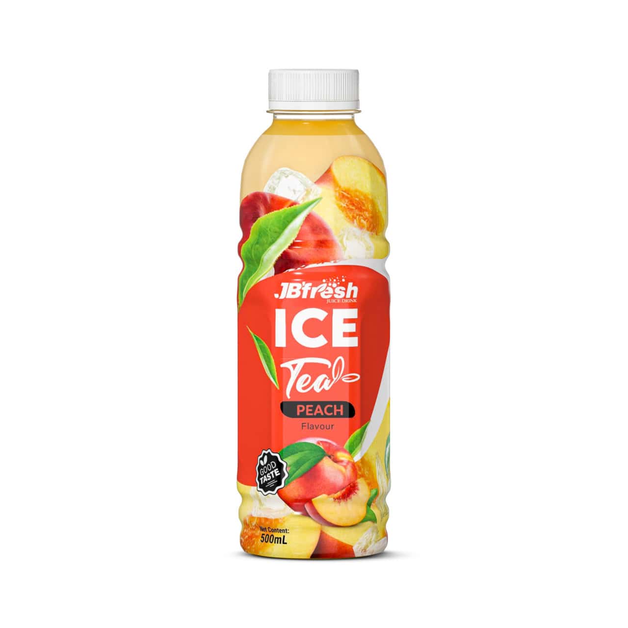 bottle 500ml 16 9 fl oz fresh ice tea with juicy peach flavour