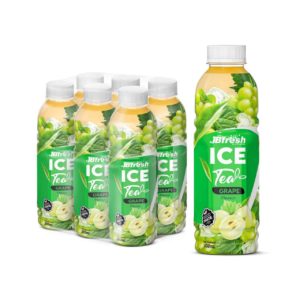bottle 500ml 16 9 fl oz fresh ice tea with juicy white grape flavour 2
