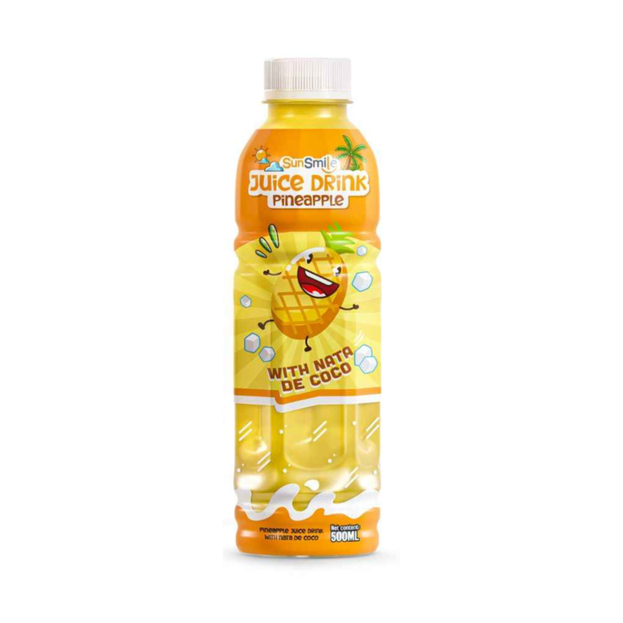 bottle 500ml 16 9 fl oz pineapple juice drink with chewy nata de coco jelly