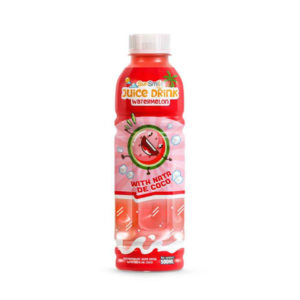 bottle 500ml 16 9 fl oz watermelon juice drink with chewy nata de coco jelly