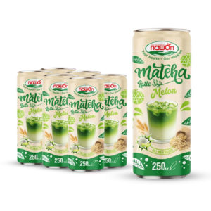 Can 250ml 8 46 fl oz mellow matcha latte oat milk based with melon flavor