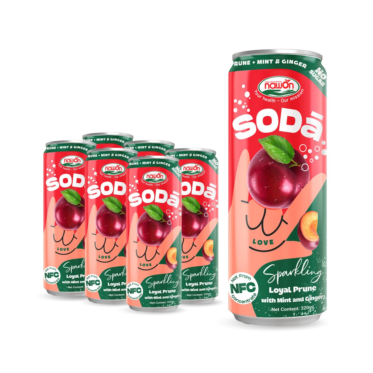 can 320ml 10 82 fl oz soda prune mint ginger sparkling drink no sugar added (2)
