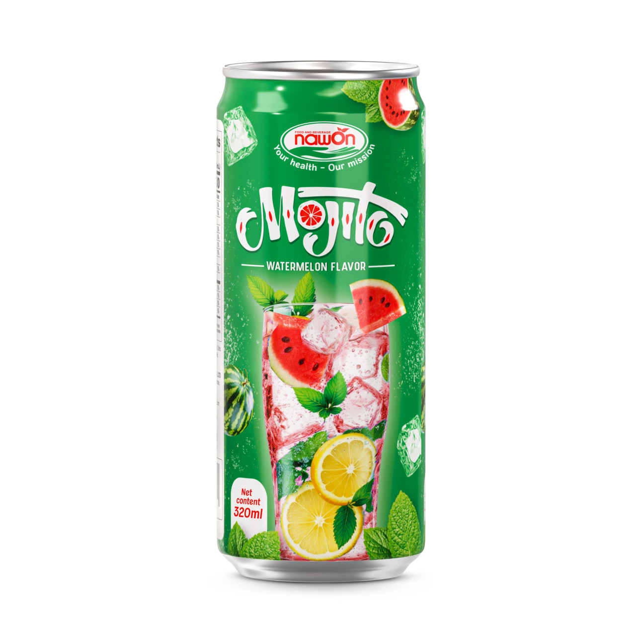 can 320ml 10 82 fl oz sparkling mojito with tropical watermelon flavor