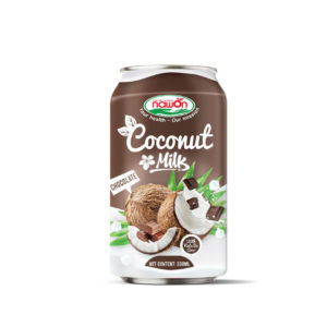Can 330ml 11 18 fl oz creamy coconut milk with chewy nata de coco and juicy chocolate flavor