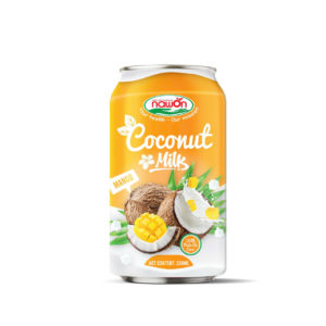 Can 330ml 11 18 fl oz creamy coconut milk with chewy nata de coco and juicy mango flavor