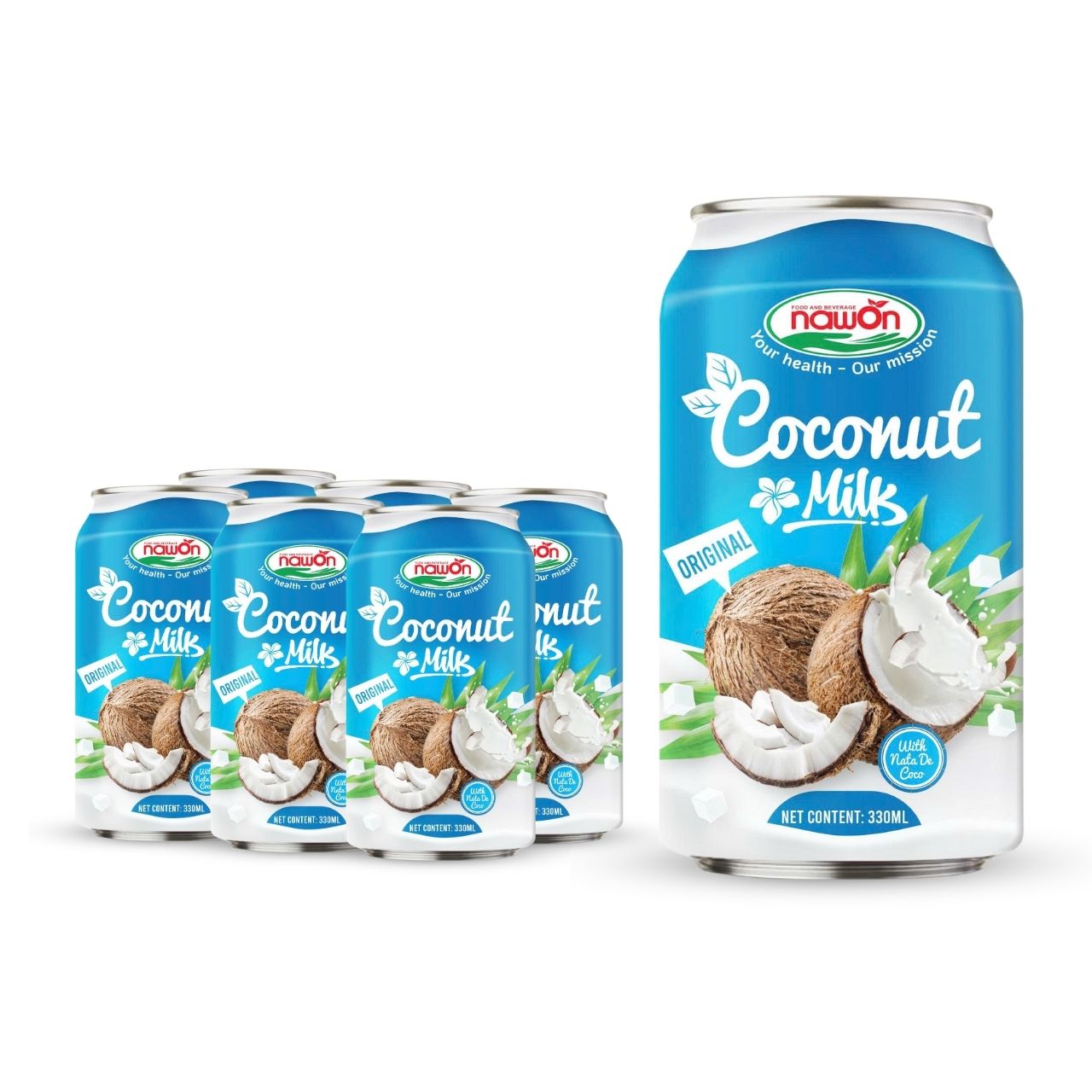 can 330ml 11 18 fl oz creamy coconut milk with chewy nata de coco and juicy original flavor (2)