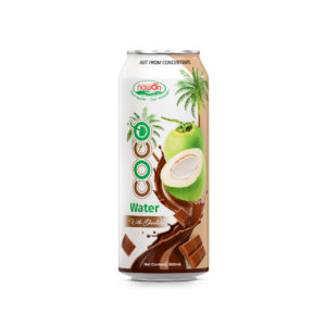 Canned 500ml 16 9 fl oz natural nfc coco water with gentle chocolate flavor