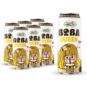 sleek can 500ml 16 9 fl oz boba queen brown sugar bubble tea drink 2