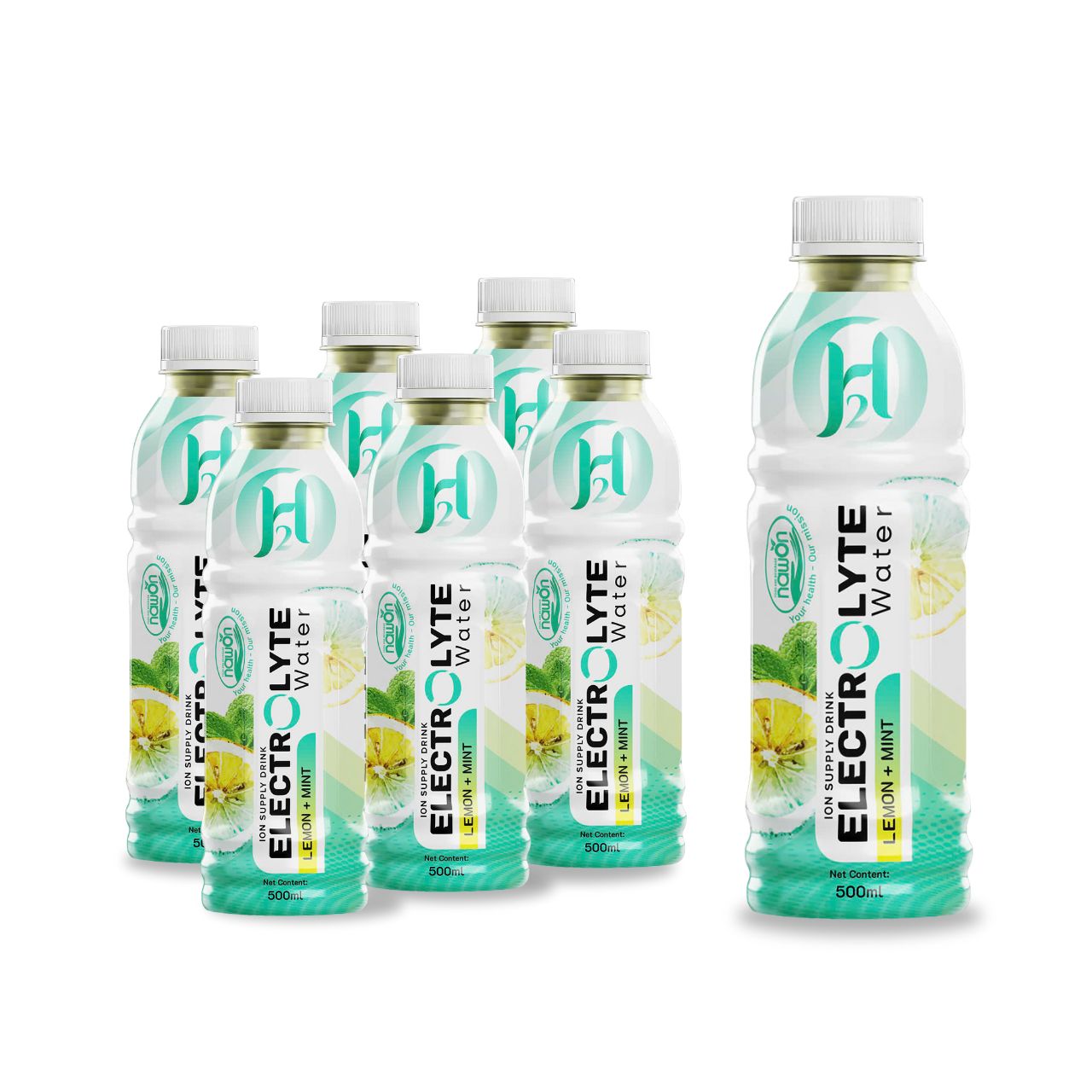 bottle 500ml 16 9 fl oz electrolyte water with crisp lemon and mint flavor 2