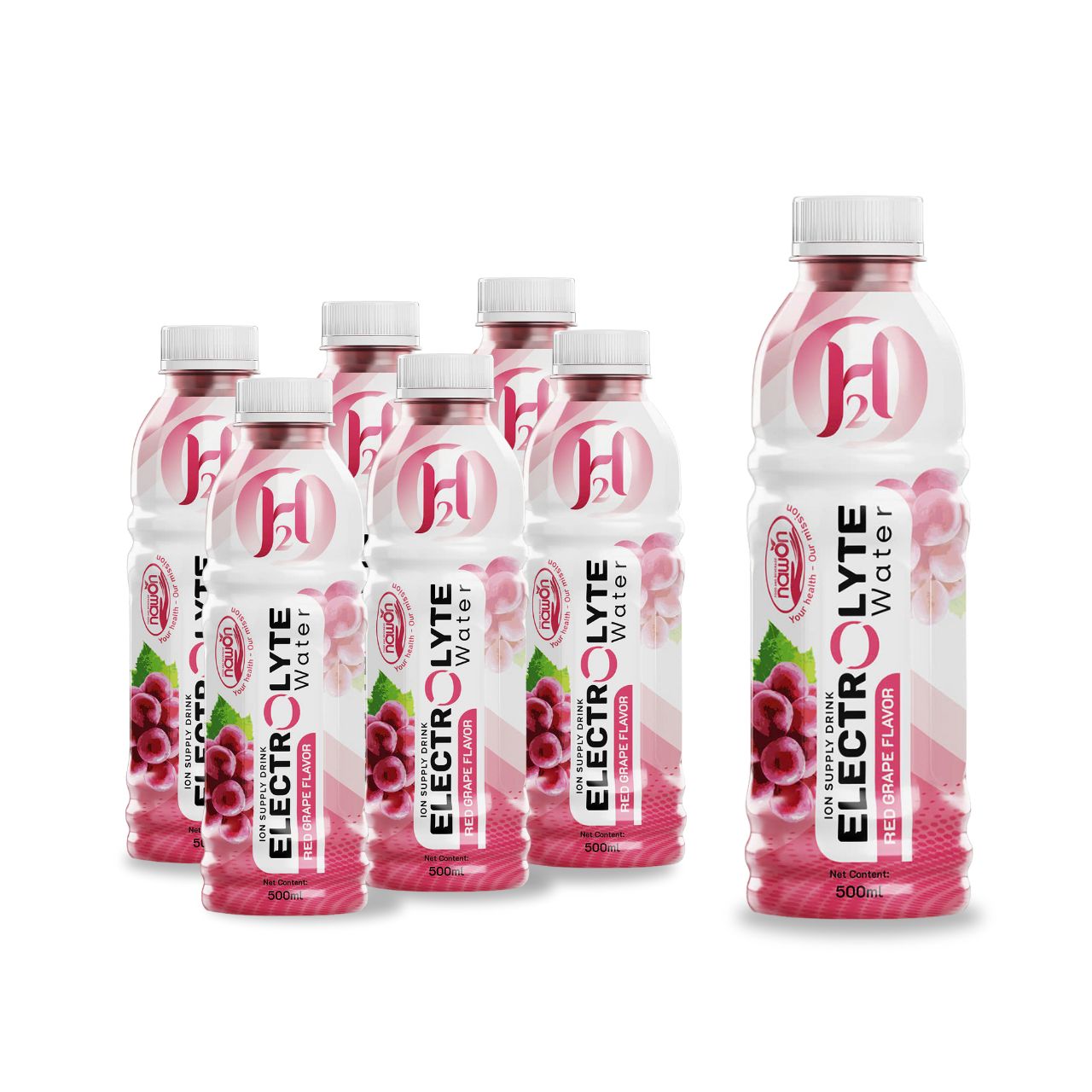 bottle 500ml 16 9 fl oz electrolyte water with juicy red grape flavor 2