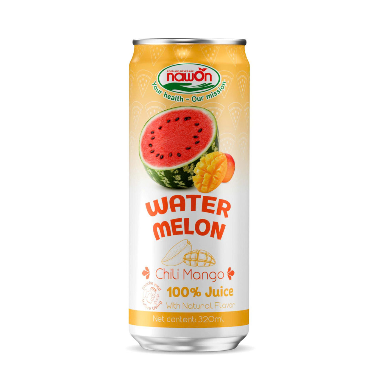 can 320ml 10 82 fl oz 100 natural watermelon juice with juicy chili mango flavor