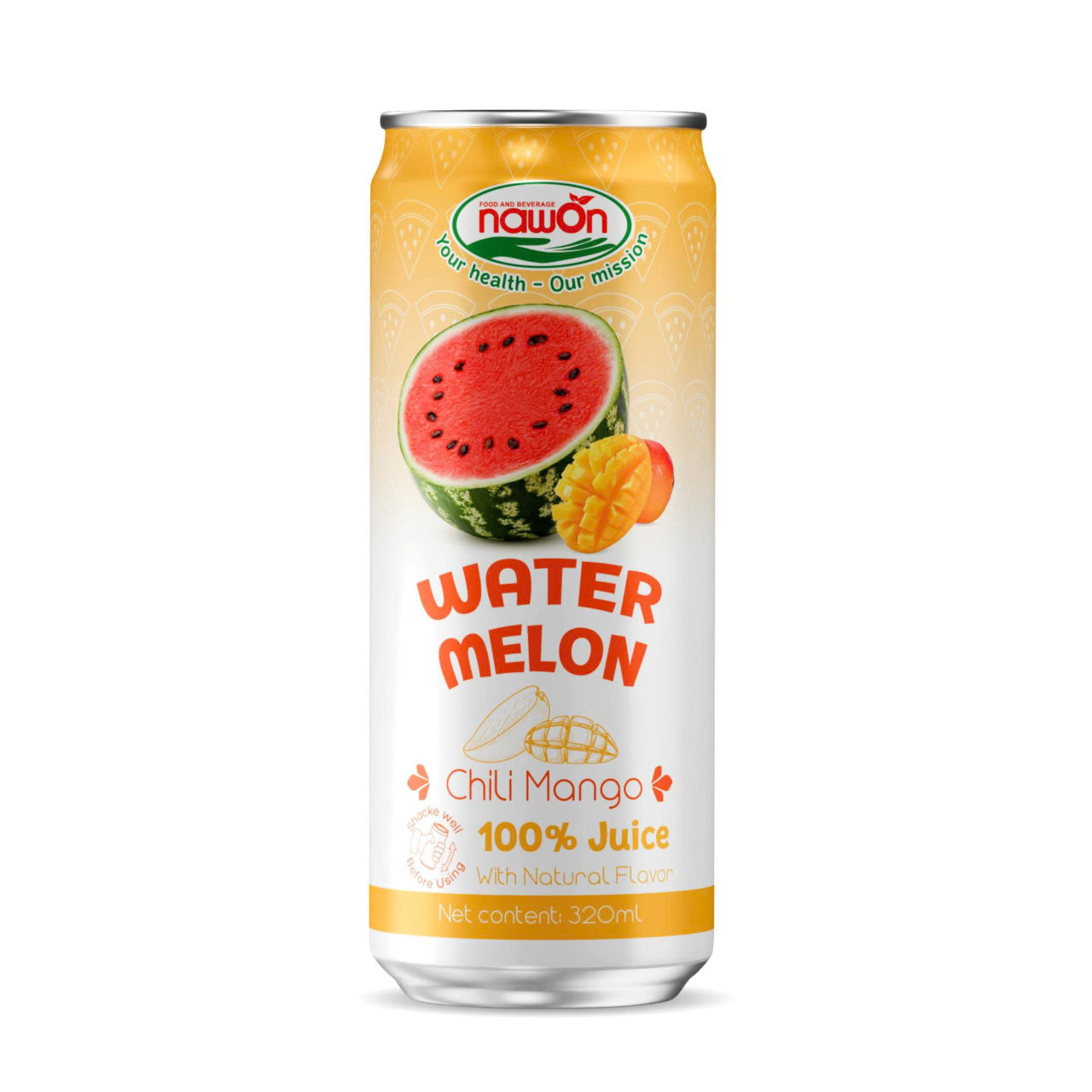can 320ml 10 82 fl oz 100 natural watermelon juice with juicy chili mango flavor