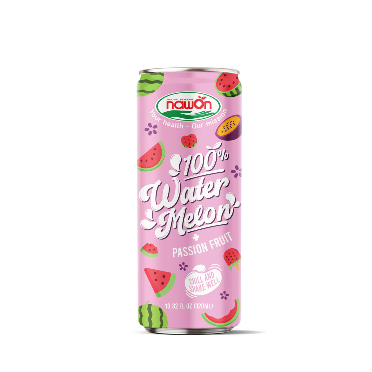 can 320ml 10 82 fl oz 100 refreshing watermelon juice with tangy passion fruit flavor