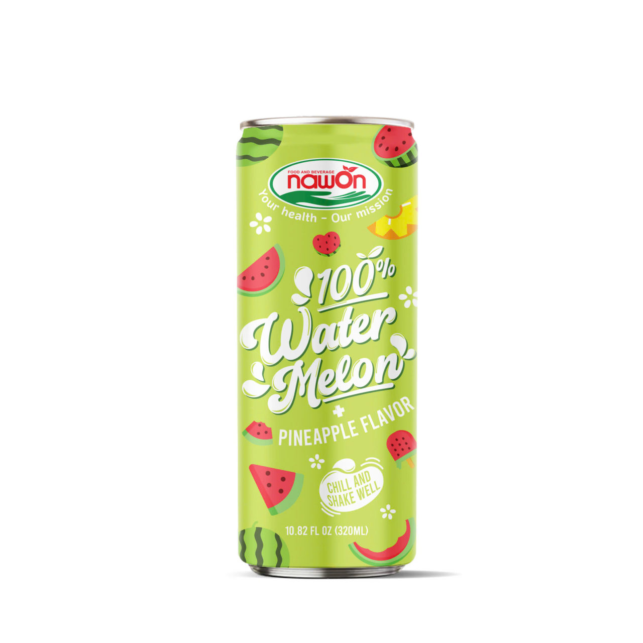 can 320ml 10 82 fl oz 100 refreshing watermelon juice with tropical pineapple flavor