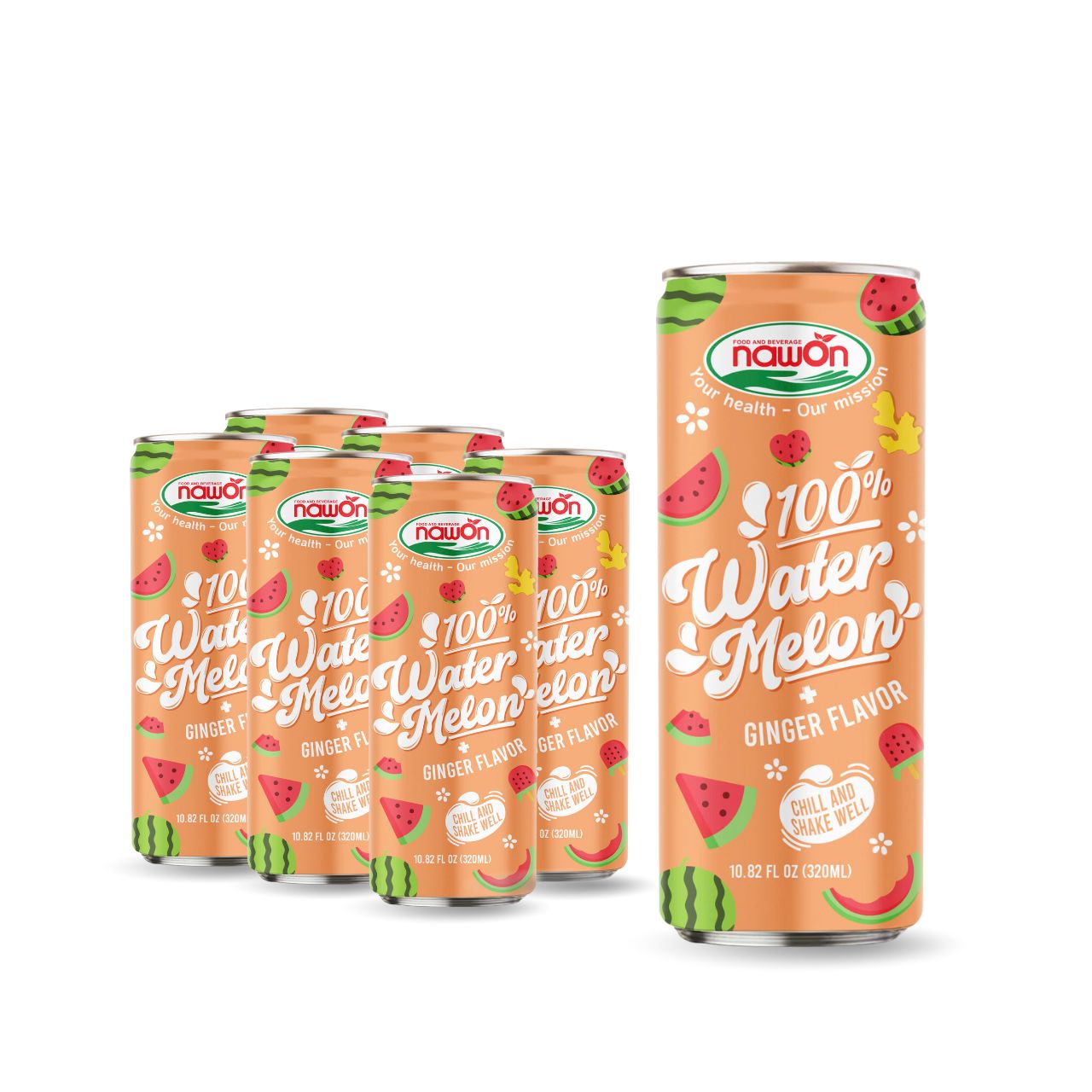 can 320ml 11 18 fl oz 100 refreshing watermelon juice with spicy chillie mango flavor 3