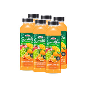pet bottle 500ml 16 9 fl oz orange smoothie drink with white grape orange and mango