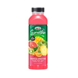 Pet bottle 500ml 16 9 fl oz tropical smoothie drink with grapefruit orange mango pineapple kiwi and apple (2)