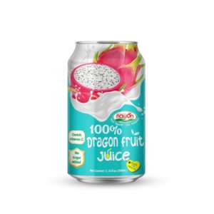 Standard can 330ml 11 18 fl oz 100 white dragon fruit juice drink with enrich vitamin c and no sugar added (1)