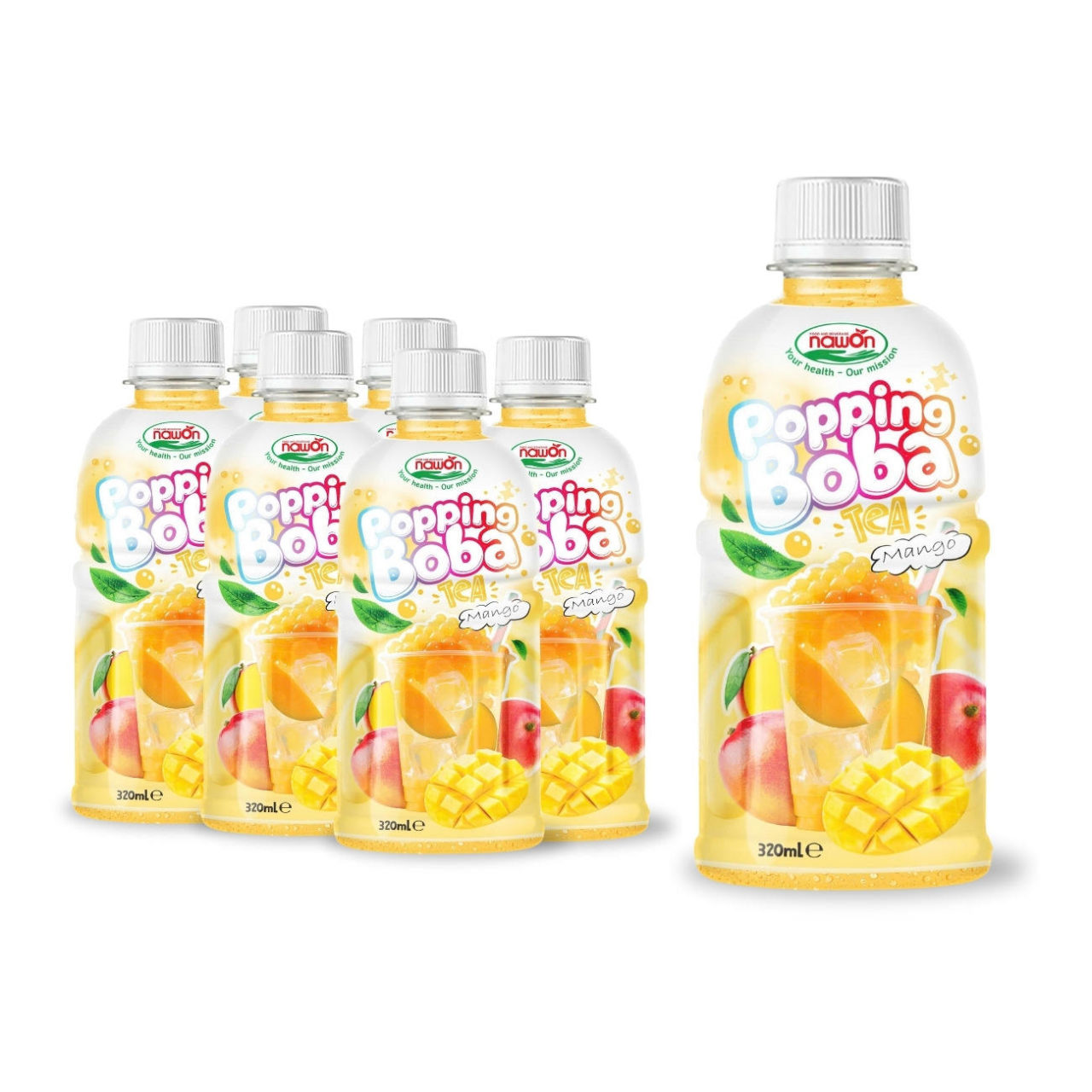 Bottle 320 ml 10 82 fl oz mango popping boba tea made for a fun sweet and refreshing taste (2)