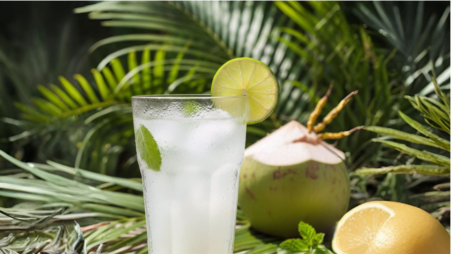 coconut water with lime coconut water with lime