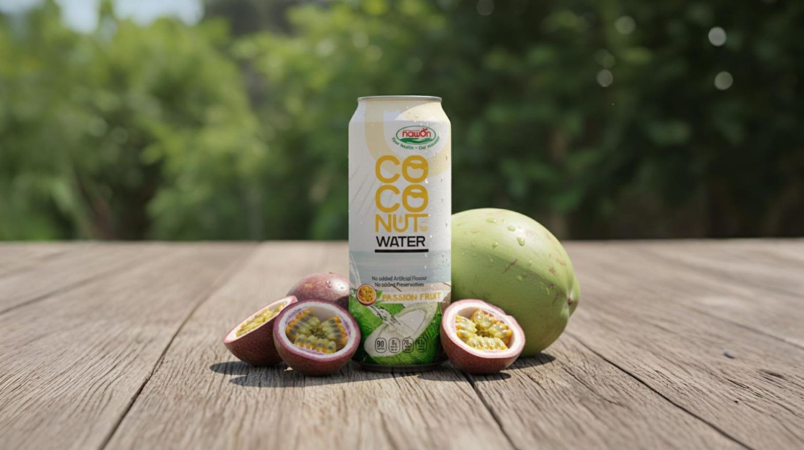 coconut water with passionfruit coconut water with passionfruit