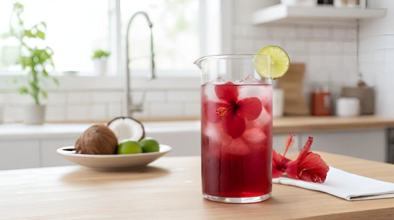 hibicus coconut water hibicus coconut water