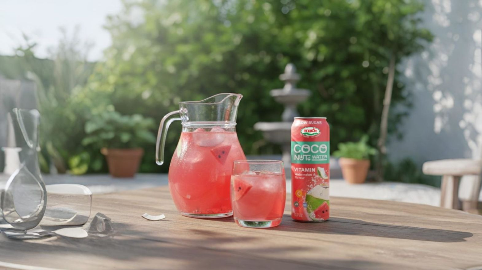 watermelon coconut water watermelon coconut water