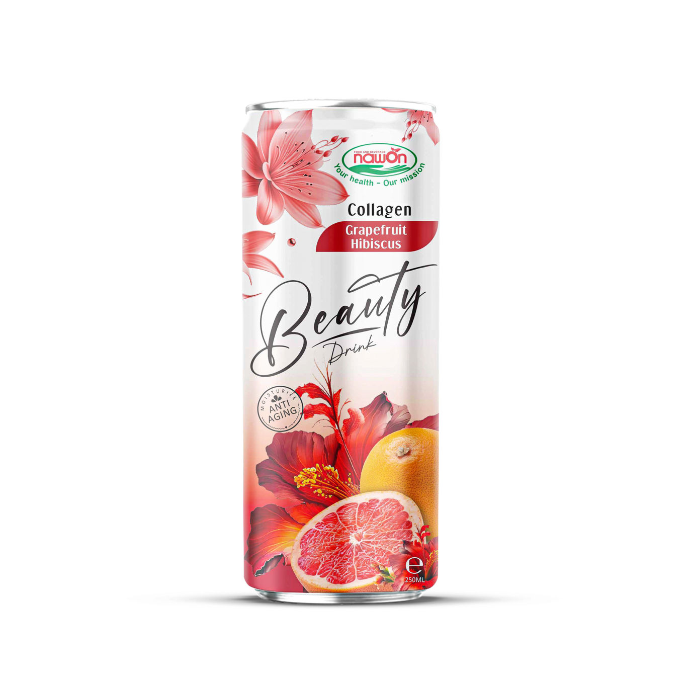 Can 250ml 8 45 fl oz collagen beauty drink infused with bright grapefruit and delicate hibiscus (3)