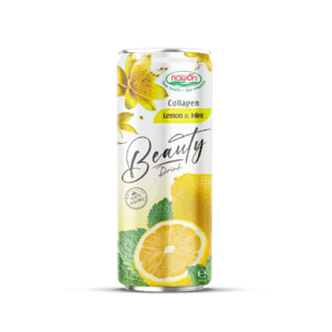 can 250ml 8 45 fl oz cooling collagen beauty drink with zesty lemon and fresh mint touch