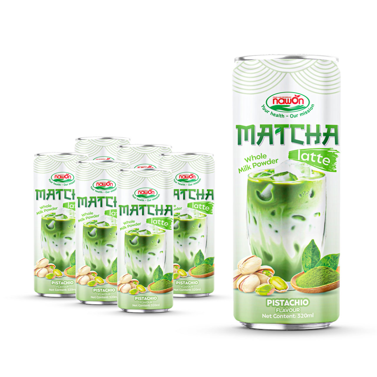can 320ml 10 8 fl oz fresh whole milk matcha latte with a smooth and delicate pistachio flavor touch 1