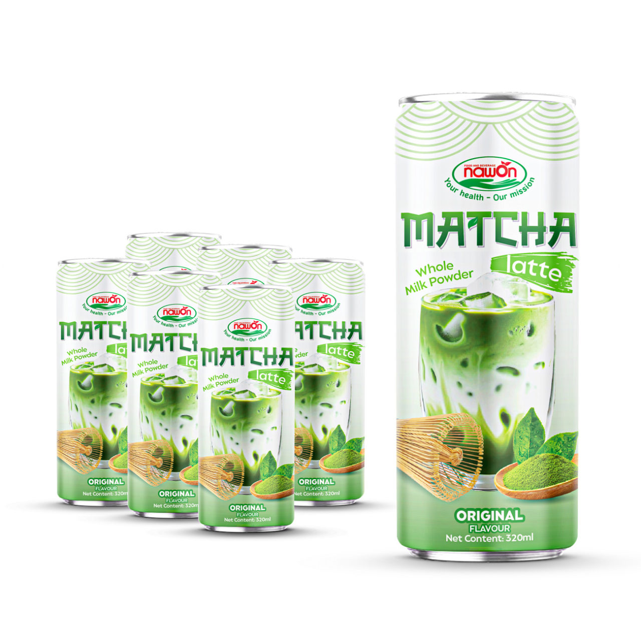 can 320ml 10 8 fl oz fresh whole milk powder matcha latte with a classic original flavor 1