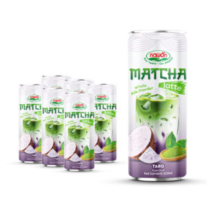 can 320ml 10 8 fl oz fresh whole milk powder matcha latte with a soft and creamy taro flavor taste 2