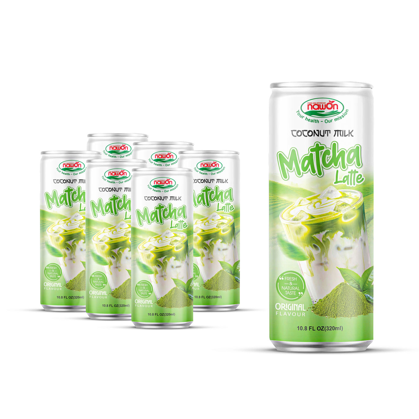 can 320ml 10 82 fl oz coconut milk matcha latte original flavor vegan drink 2