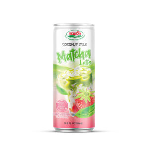 can 320ml 10 82 fl oz plant based coconut milk matcha latte with strawberry flavor drink