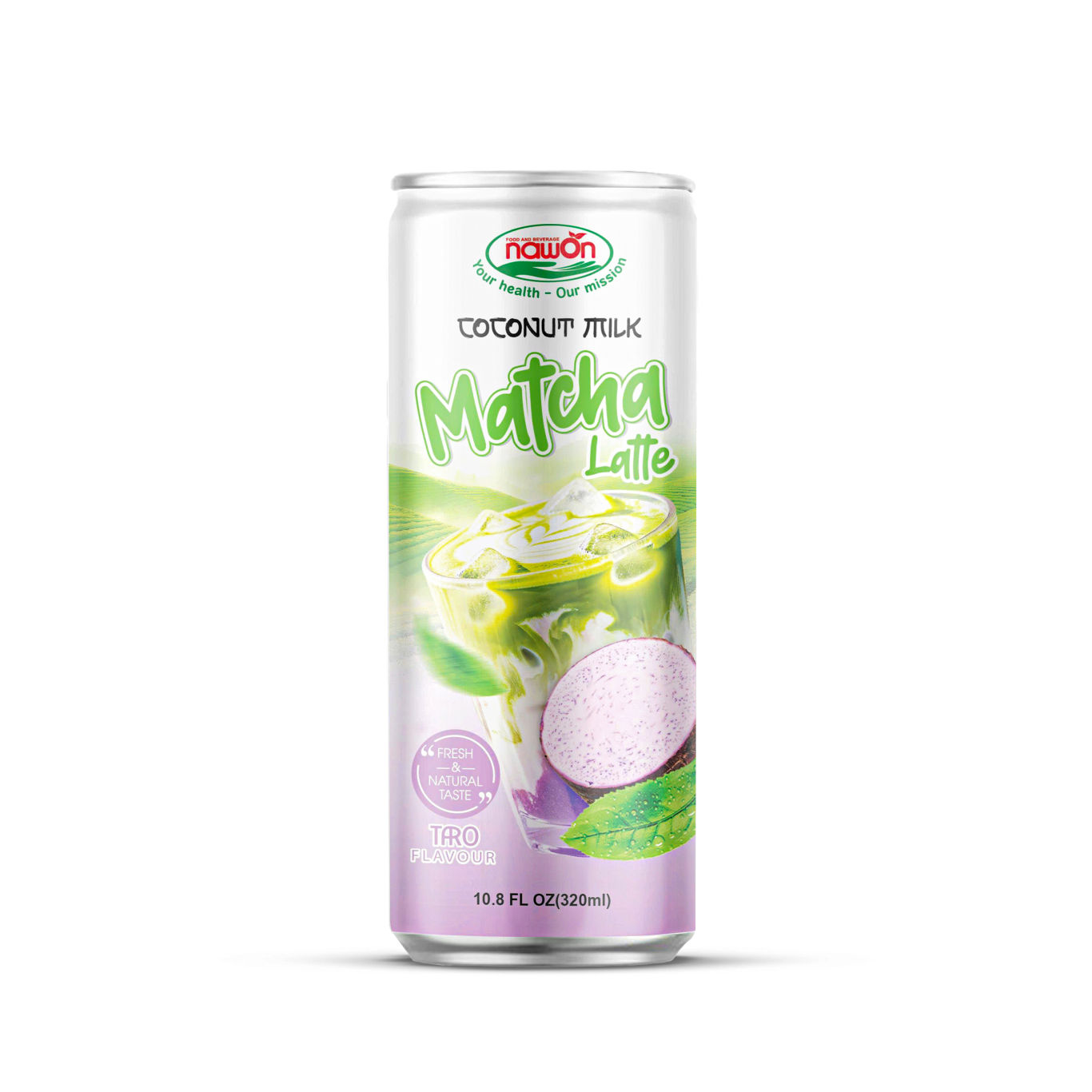 can 320ml 10 82 fl oz vegan coconut mik matcha latte with taro flavor drink