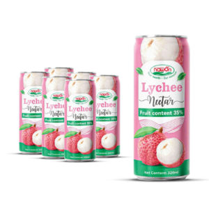 can 320ml 10 82 fl oz refreshing lychee juice nectar with a naturally sweet and fragrant flavor 2