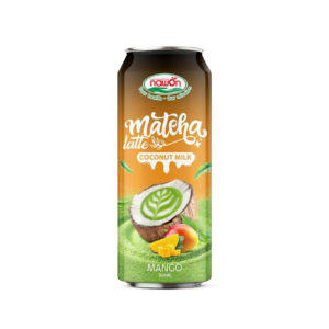can 500ml 16 9 fl oz creamy coconut milk matcha latte soft tropical mango sweetness refreshing finish