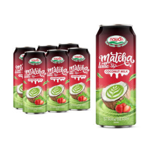 can 500ml 16 9 fl oz rich coconut milk matcha latte gentle strawberry sweetness soft creamy balance (2)