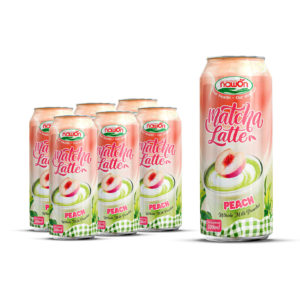 canned 500ml 16 9 fl oz matcha latte blended with peach for a gentle taste (3)