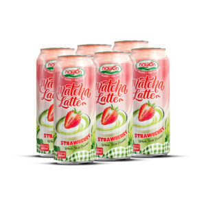 canned 500ml 16 9 fl oz matcha latte with milk and strawberry for a soft creamy finish (2)