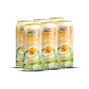 canned 500ml 16 9 fl oz soft matcha latte balanced with creamy milk and ripe mango flavor 1