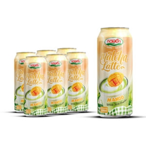 canned 500ml 16 9 fl oz soft matcha latte balanced with creamy milk and ripe mango flavor 2