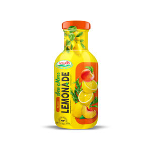 glass bottle 355ml 12 01 fl oz sea moss lemonade juicy peach sweetness light herbal lift