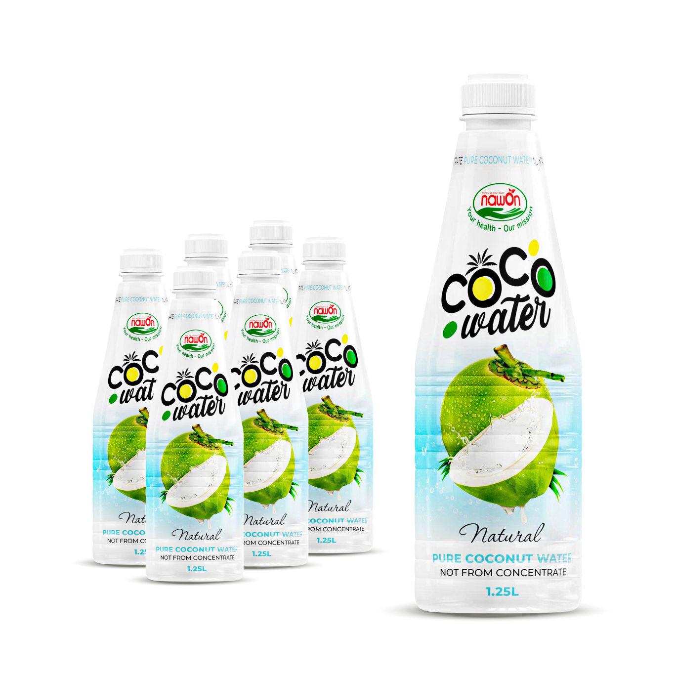 pp bottle 1250ml 42 3 fl oz natural coconut water made by nature fresh pure and healthy 2
