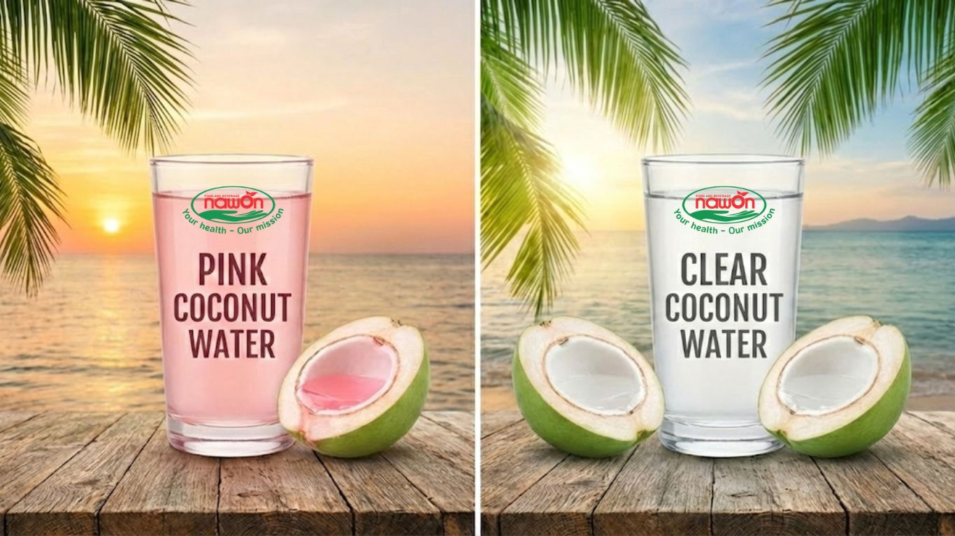 Pink vs Clear Coconut Water